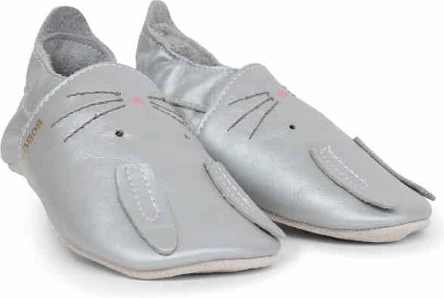 Bobux Soft Soles Silver Hop Babyslofjes