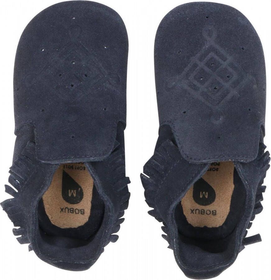 Bobux Soft Soles Suede Moccasin Navy L