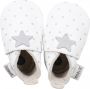 Bobux Soft Soles Wit met zilver sterretjes Babyslofjes - Thumbnail 1