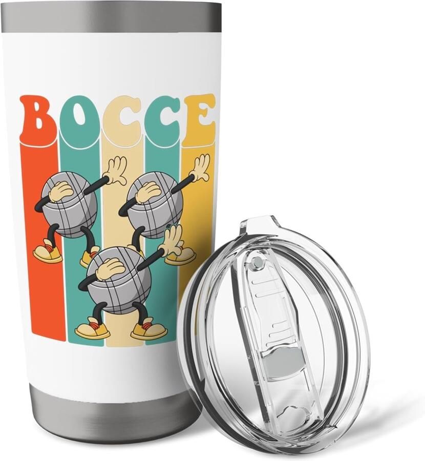 Boccebal met beker