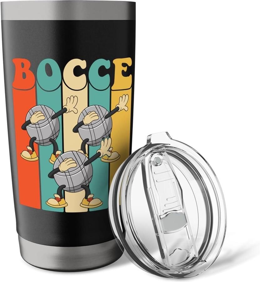 Boccebal met beker