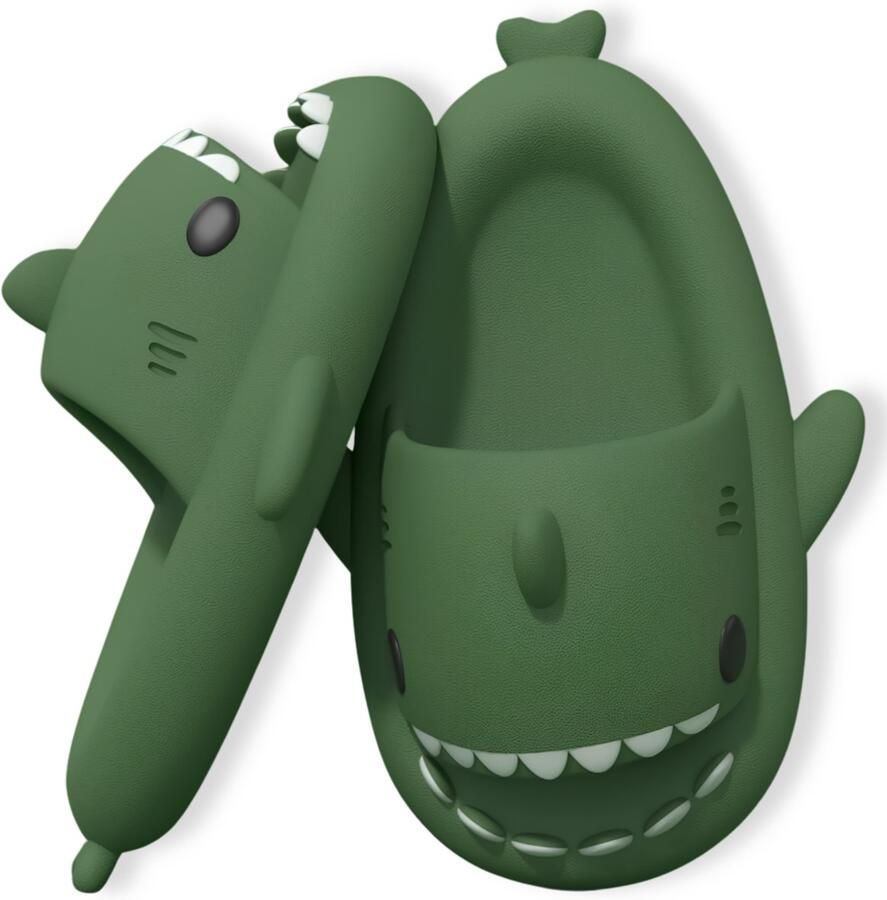 BoefieBoef Paars Haai Slippers Kind EVA Antislip Badslippers Kleuter Comfortabel & Ergonomisch Zwembad Douche Strand & Thuis Verjaardagscadeau tip Baby Shark Cadeau- & Slipper lengte