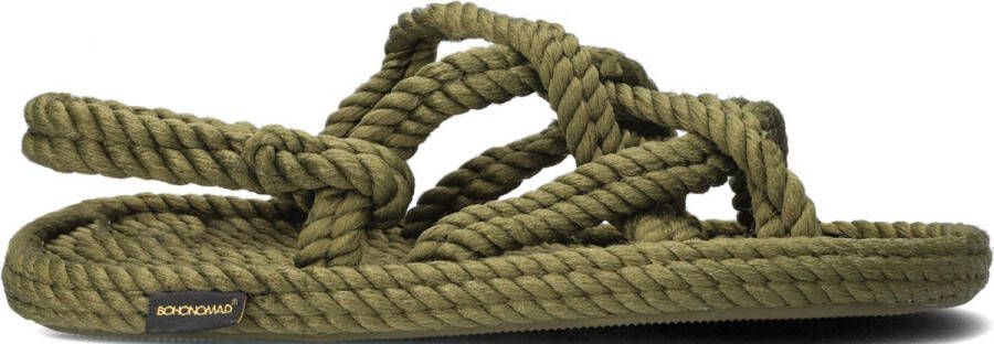 Bohonomad Bodrum Flat Sandalen Dames Groen