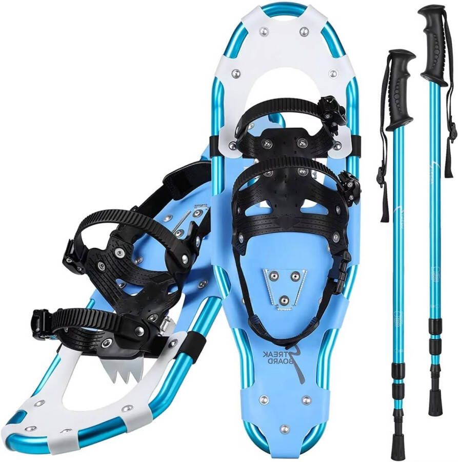 Bolt Edge Sneeuwschoenen voor & Jeugd Snowboots Outdoorlaarzen Lichtgewicht Aluminiumlegering met Trekkingstokken Gemakkelijk te Dragen