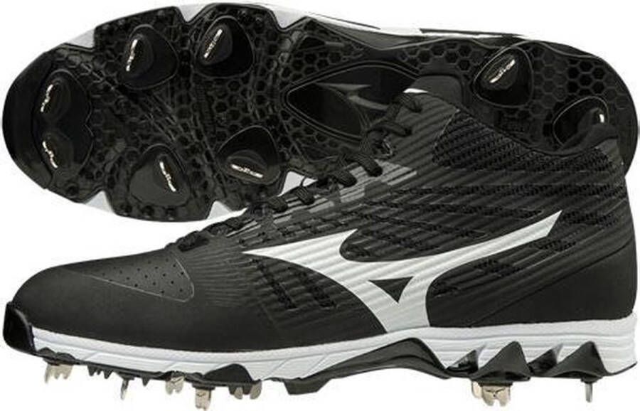 Boombah Mizuno 9-Spike Ambition Mid Black White US