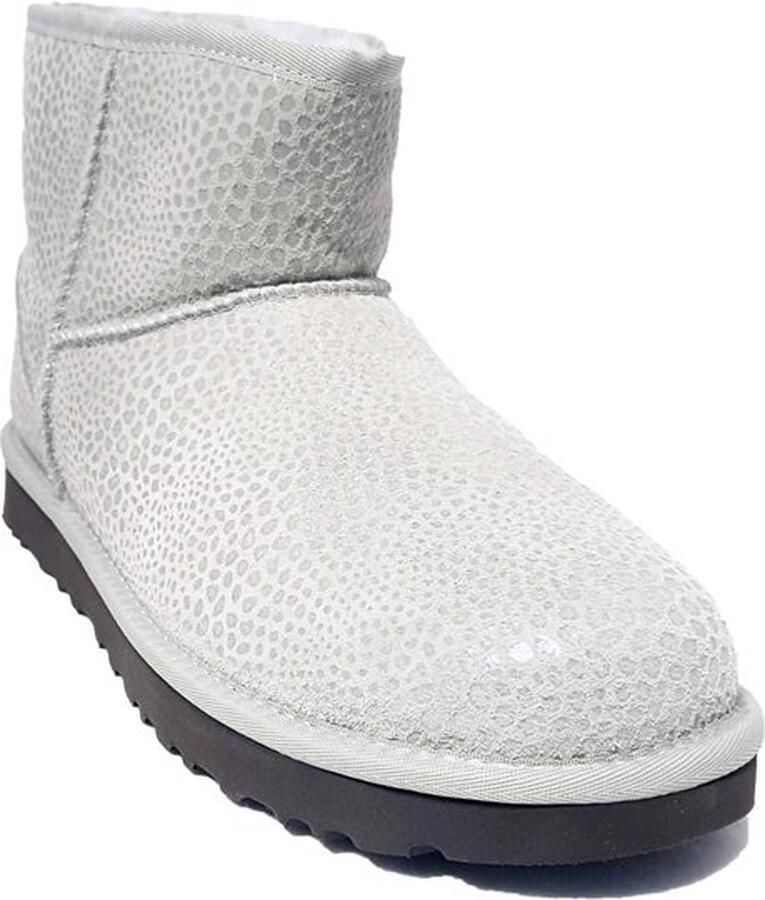 BOOTS UGG Suede Dames Boot Classic Mini Glitzy 1019637 Grey Silver (Grv) - Foto 2