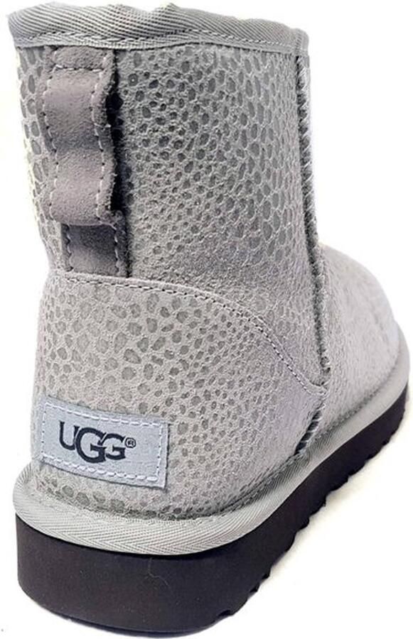 BOOTS UGG Suede Dames Boot Classic Mini Glitzy 1019637 Grey Silver (Grv) - Foto 4