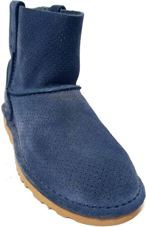 BOOTS UGG Suede Dames Boot Classic Unlined Mini Perf 1016852 Blue (Mri) - Foto 2