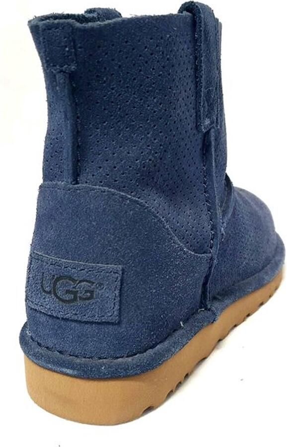 BOOTS UGG Suede Dames Boot Classic Unlined Mini Perf 1016852 Blue (Mri) - Foto 3