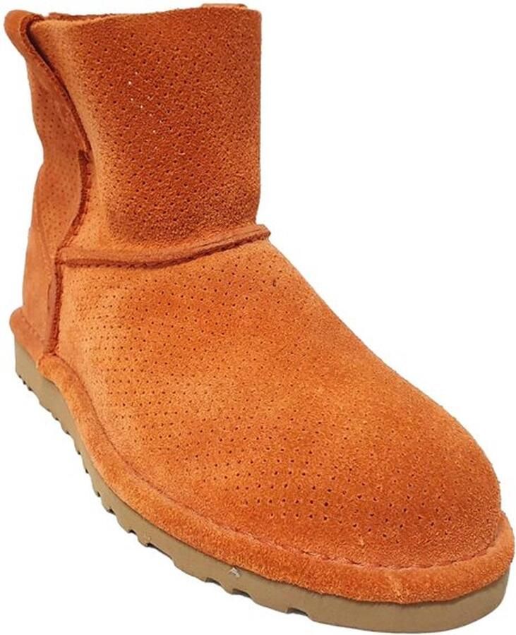 BOOTS UGG Suede Dames Boot Classic Unlined Mini Perf 1016852 Orange (Fop) - Foto 2