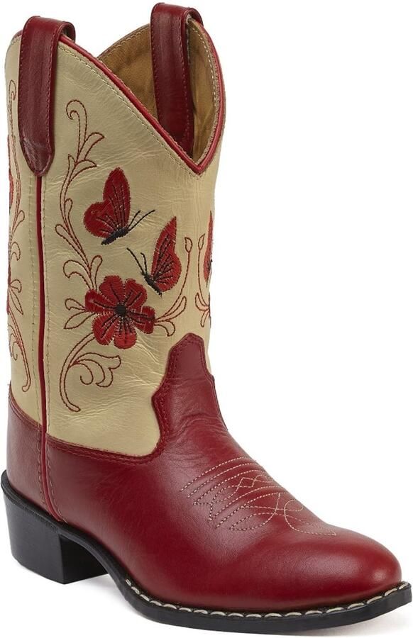 Bootstock Bloom Cowboylaarzen Kinderen Rood Leer