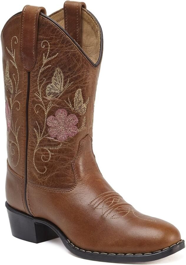 Bootstock Bloom Cowboylaarzen Kinderen Cognac Leer