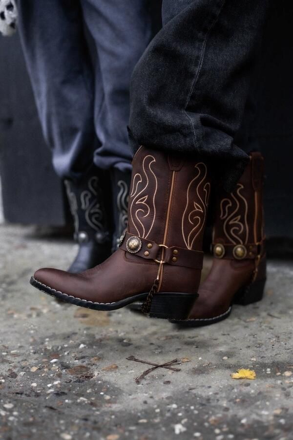 Bootstock Bobby Cowboylaarzen Tieners Bruin Leer