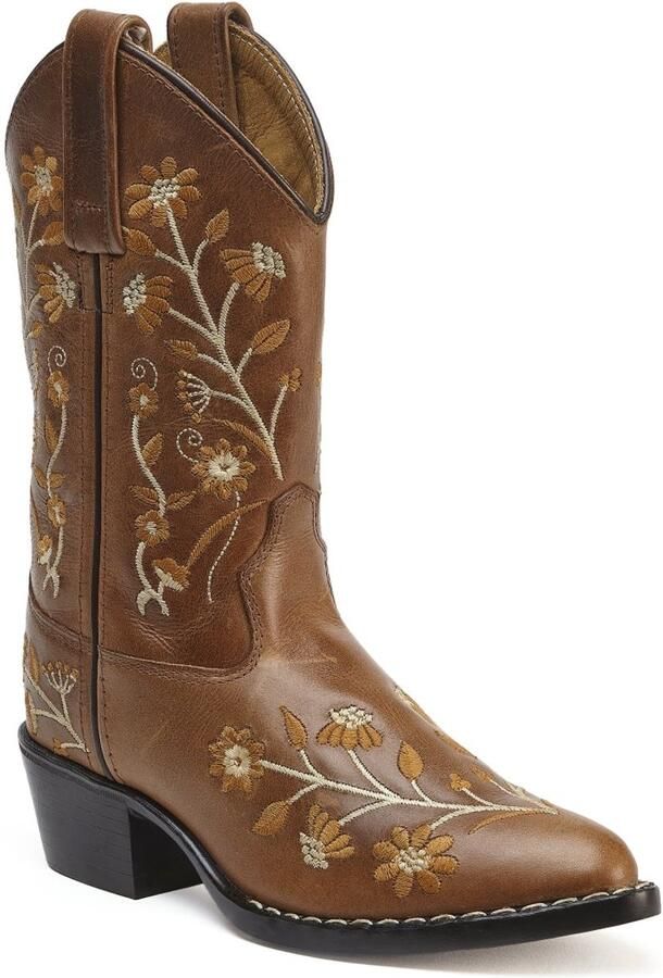 Bootstock Bouquet Light Brown Cowboylaarzen Tieners Bruin Leer