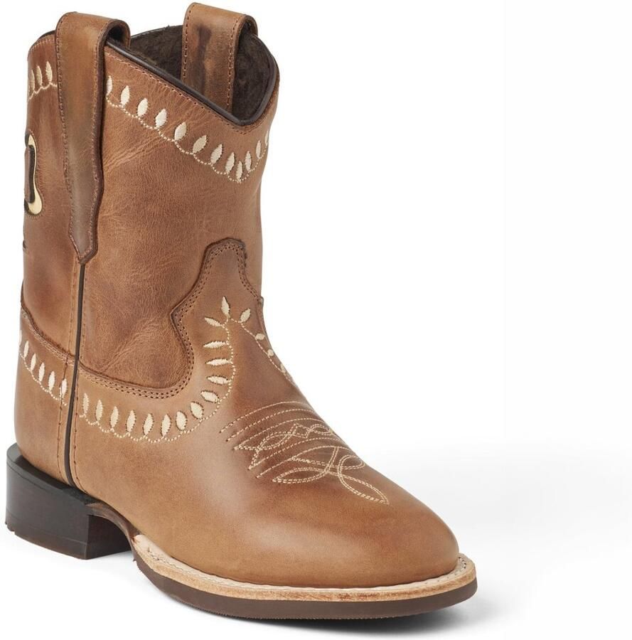 Bootstock Bow Boot Low Cowboylaarzen Tieners Cognac Leer