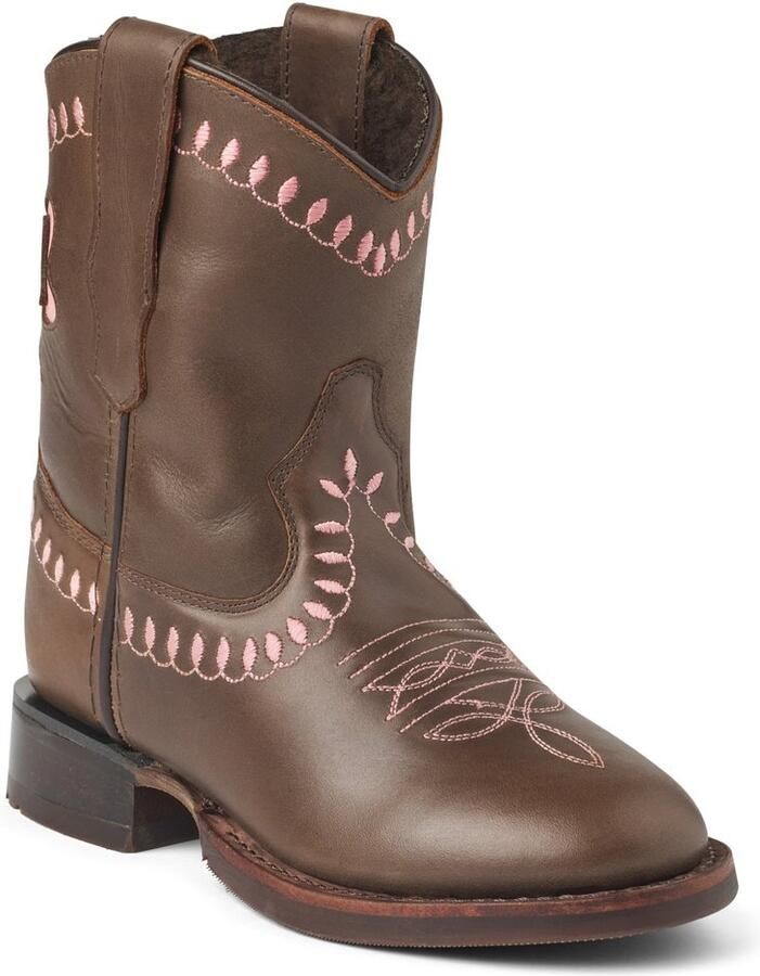 Bootstock Bow Boot Low Cowboylaarzen Kinderen Donkerbruin Leer - Foto 3