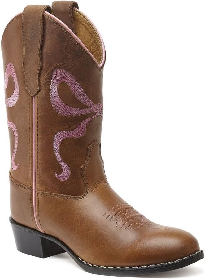 Bootstock Bow Pink Cowboylaarzen Kinderen Roze Leer