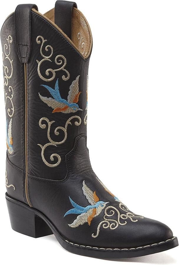 Bootstock Dappermaentje x Cowboylaarzen Kinderen Zwart Leer