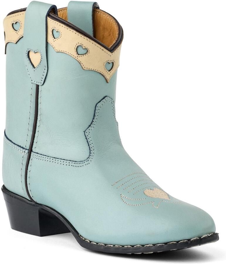 Bootstock Dusty Blue Low Cowboylaarzen Tieners Blauw Leer