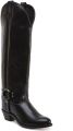 Bootstock Jacky Black High Cowboylaarzen Dames Zwart Leer - Zwart