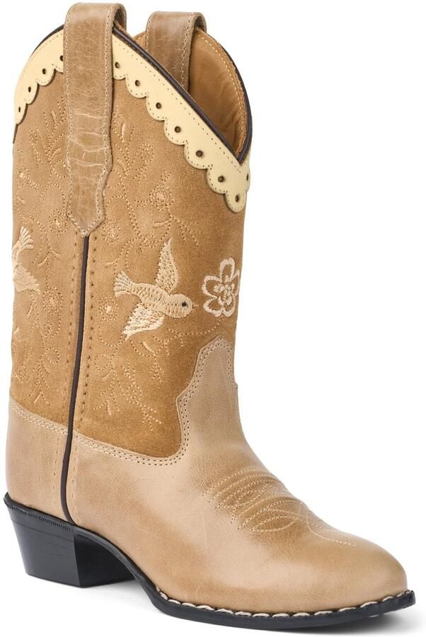 Bootstock Beige Suede High Kids