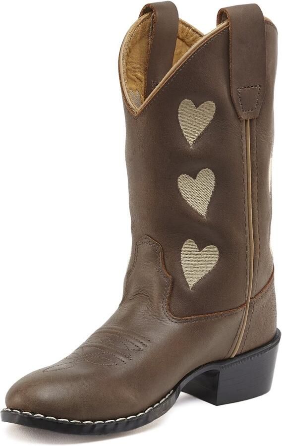 Bootstock Hearts Mocca Cowboylaarzen Tieners Bruin Leer