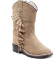 Bootstock Ruffle Sand Mini Cowboylaarzen Peuters Camel Leer - Bruin