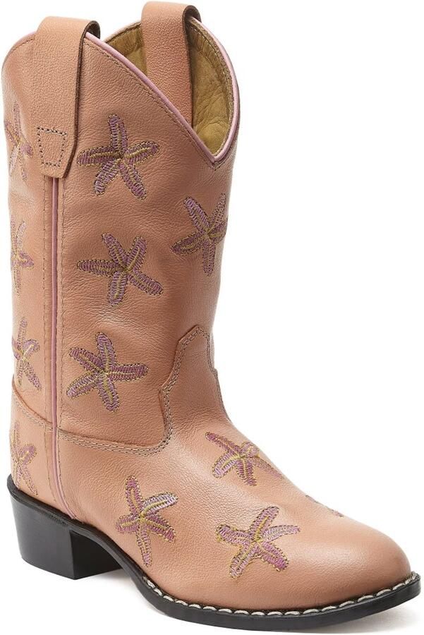 Bootstock Starfish Pink Cowboylaarzen Kinderen Roze Leer