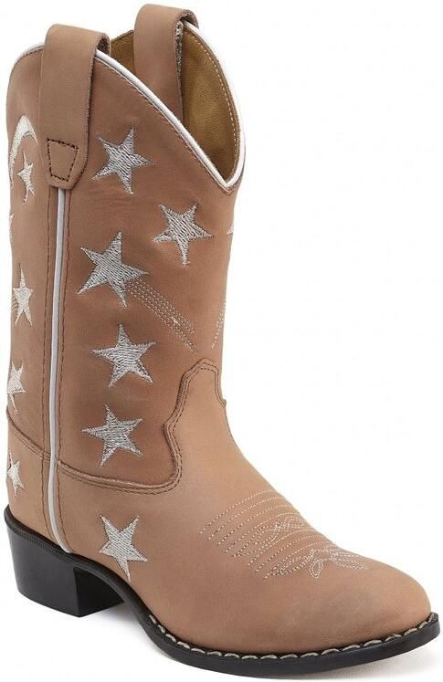 Bootstock Stars Soft Pink Cowboylaarzen Dames Roze Leer - Foto 2