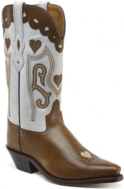 Bootstock Sweetheart Brown Cowboylaarzen Dames Bruin Leer