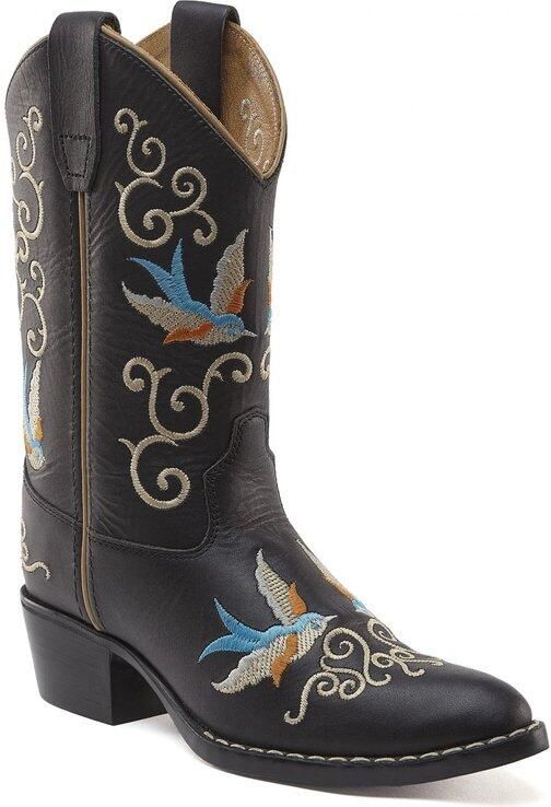 Bootstock Dappermaentje x Cowboylaarzen Tieners Zwart Leer