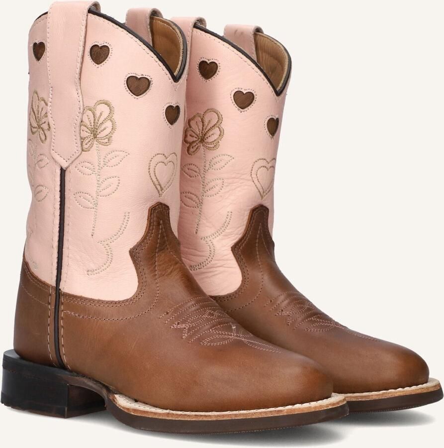 Bootstock X Chesterfield Laarzen Leer Meisjes Bruin