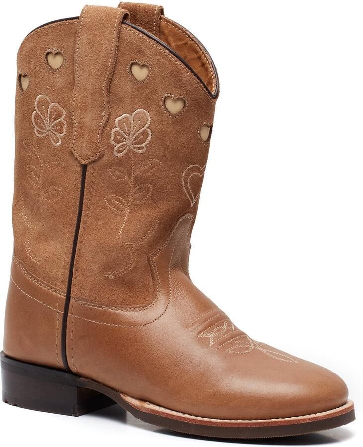 Bootstock X Chesterfield Laarzen Leer Meisjes Camel