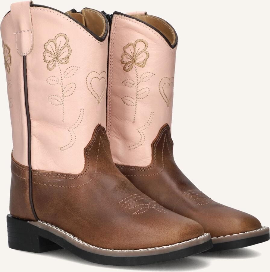 Bootstock X Chesterfield Mini Laarzen Leer Meisjes Bruin