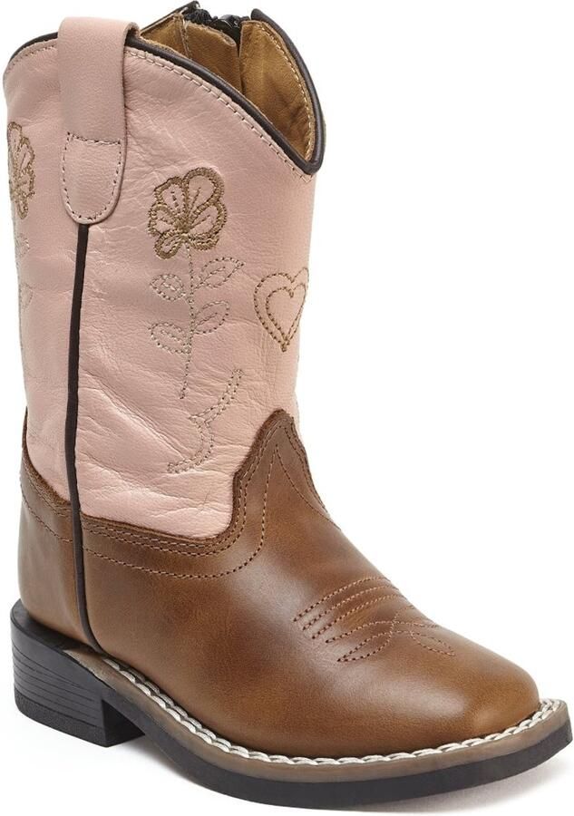 Bootstock X Chesterfield Mini Laarzen Leer Meisjes Bruin