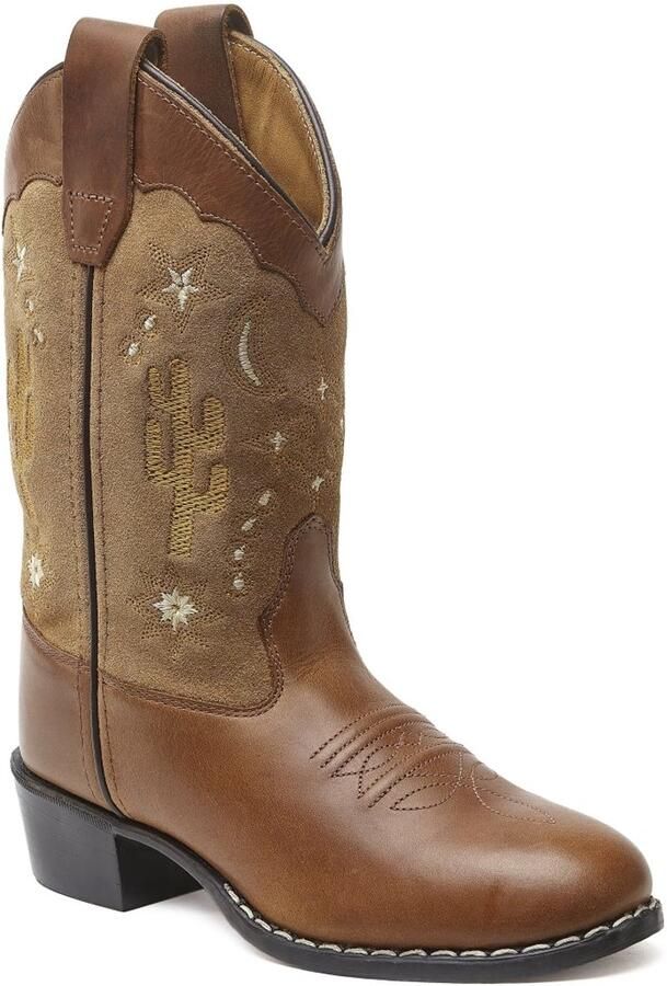 Bootstock Yucca Brown Cowboylaarzen Kinderen Bruin Leer
