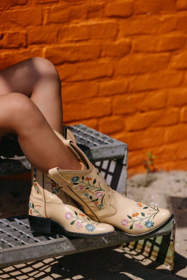 Bootstock BOUQUET Cowboylaarzen Western laarzen Cowboy boots Meisje Beige 24 (671270213461)