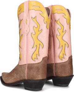 Bootstock Candy Brown Women Cowboylaarzen Western Laarzen Roze