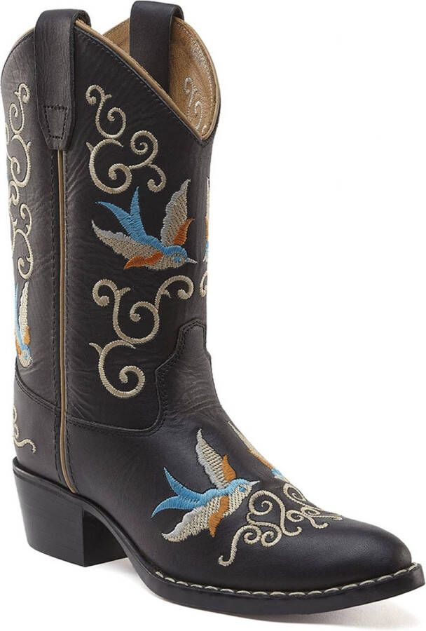 Bootstock Dappermaentje cowboylaars van leer