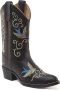 Bootstock Dappermaentje cowboylaars van leer - Thumbnail 1