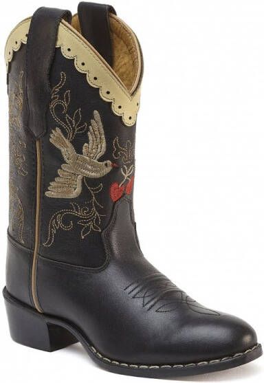 Bootstock Limited Cowboy Boots Laarzen Leer Meisjes Zwart
