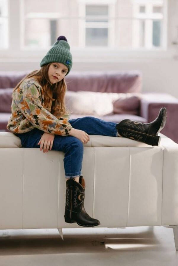 Bootstock MARS Cowboylaarzen Western laarzen Cowboy boots Meisje Zwart 26 (671270179620)