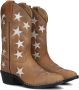 Bootstock Stars Black cowboylaarsje van leer met borduring - Thumbnail 1