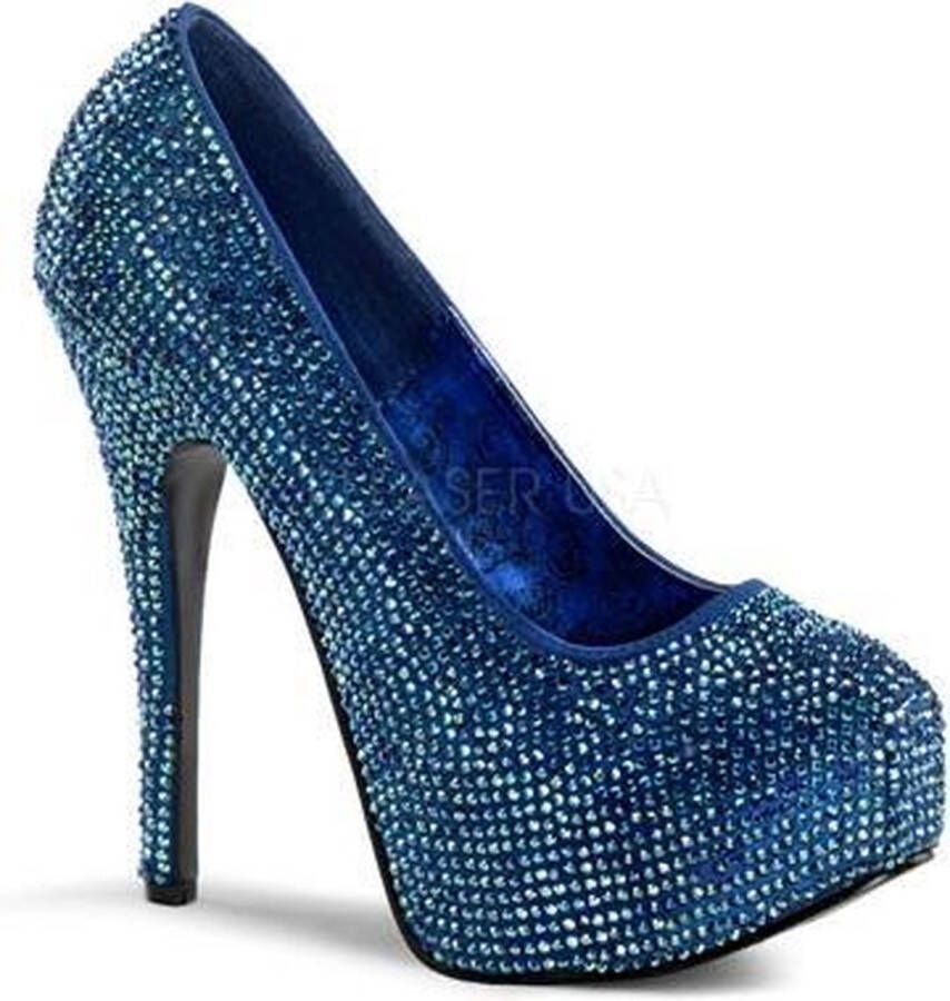 Bordello Blue Satin-Irid strass steentjes = )