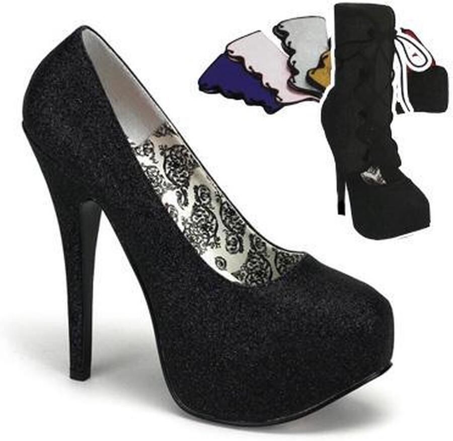 Bordello Pumps 39 Shoes TEEZE 31G Zwart