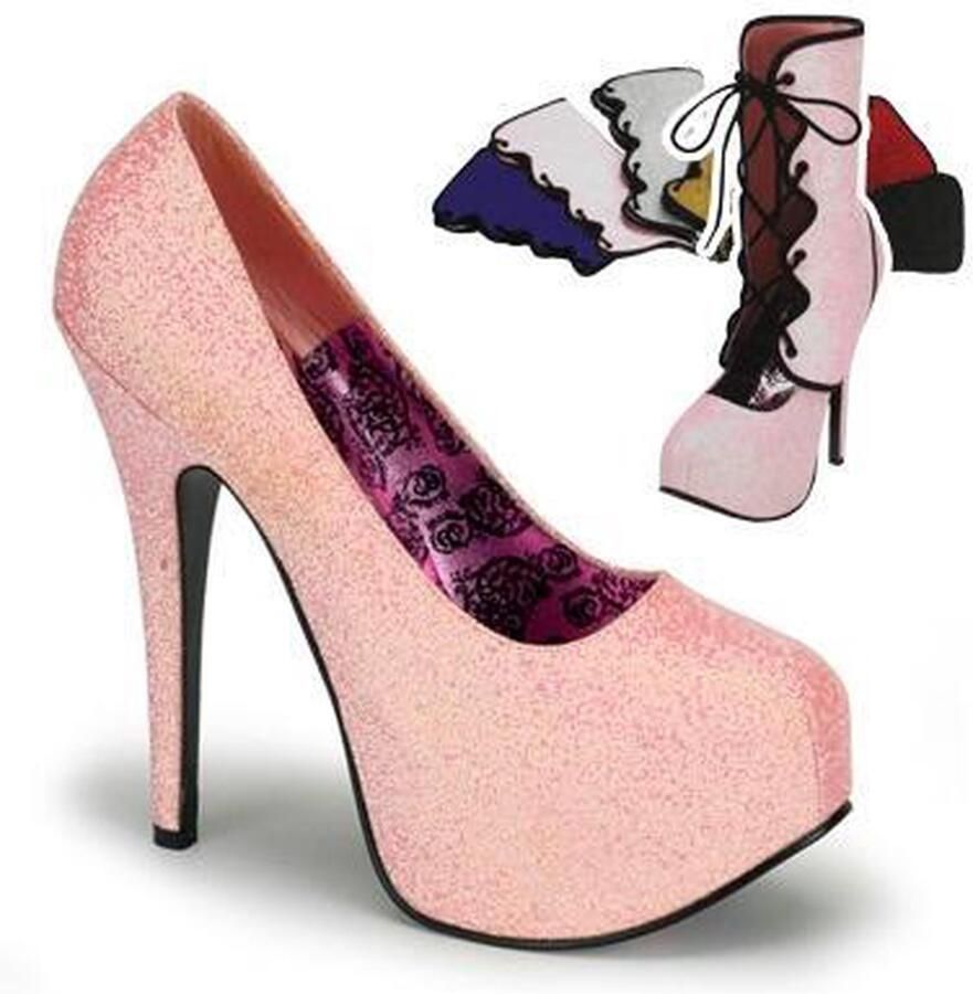 Bordello Pumps 36 Shoes TEEZE 31G Roze - Foto 1