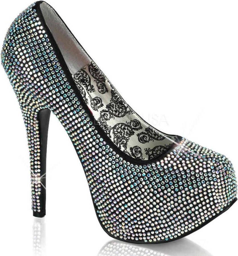 Bordello Pumps 39 Shoes TEEZE 06R Zwart Zilverkleurig - Foto 1