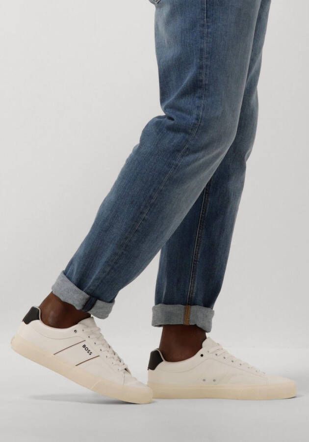 BOSS Lage Sneakers Heren Aiden_tenn Maat: 46 Materiaal: Leatherlook Kleur: Wit