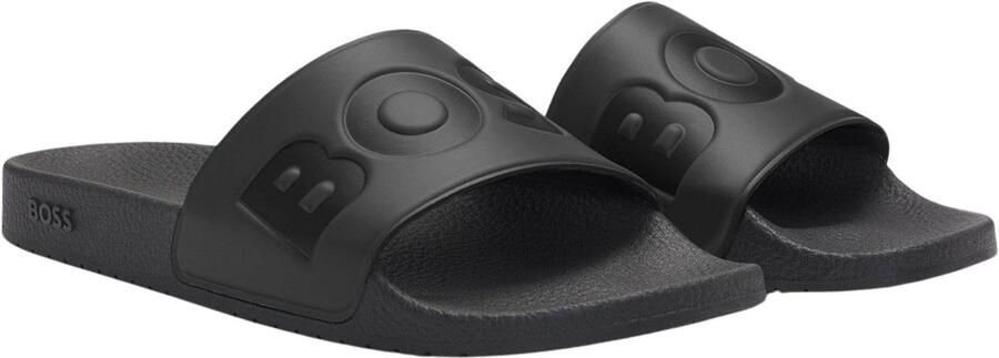 BOSS Heren Slipper Zwart 50536835 001 Aryeh