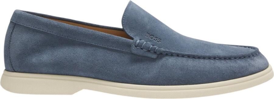 BOSS Heren Loafer Blauw 50543083 462 Sienne Loaf Sd N